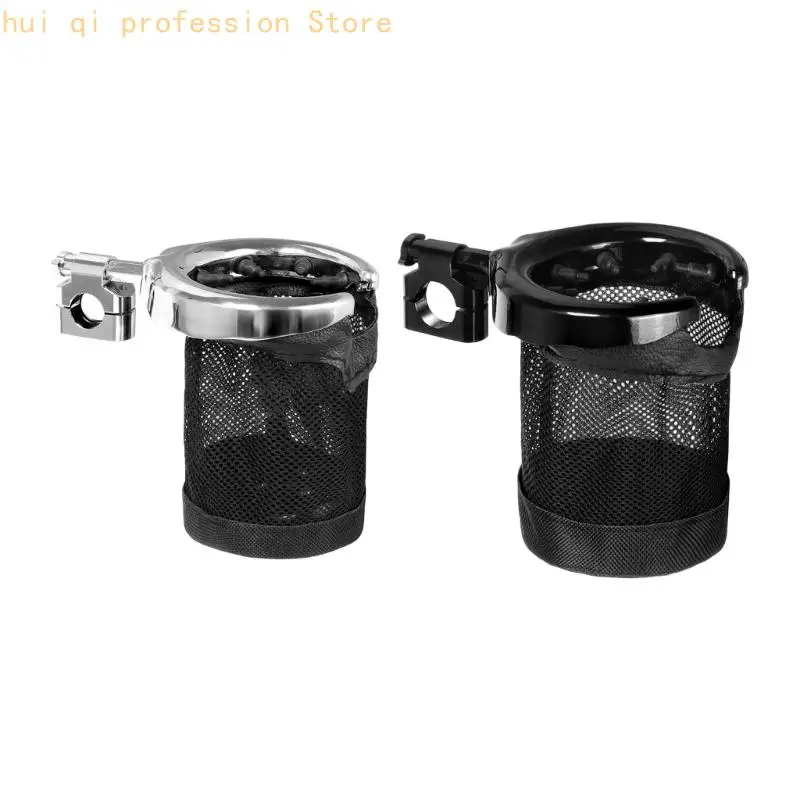 Motorrad-Flaschenhaltertasche mit 22-mm-Lenkerklemme, Mesh-Bechertasche für Pendler, tägliche Reisen und Roadtrip-Meilen H8WE – Detail 10