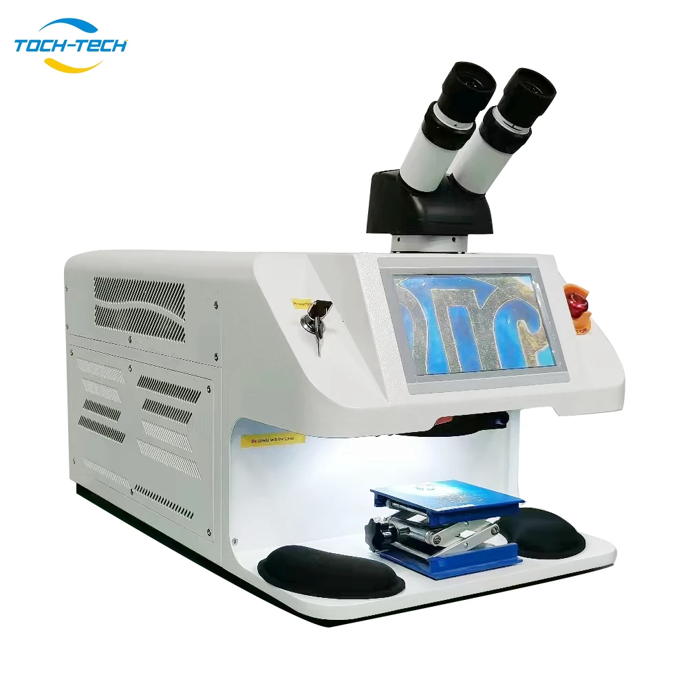 High Power Chain Making Machine Desktop Gold Silver TOCHTECH Mini 150W 200W Jewelry Laser Welding Machine