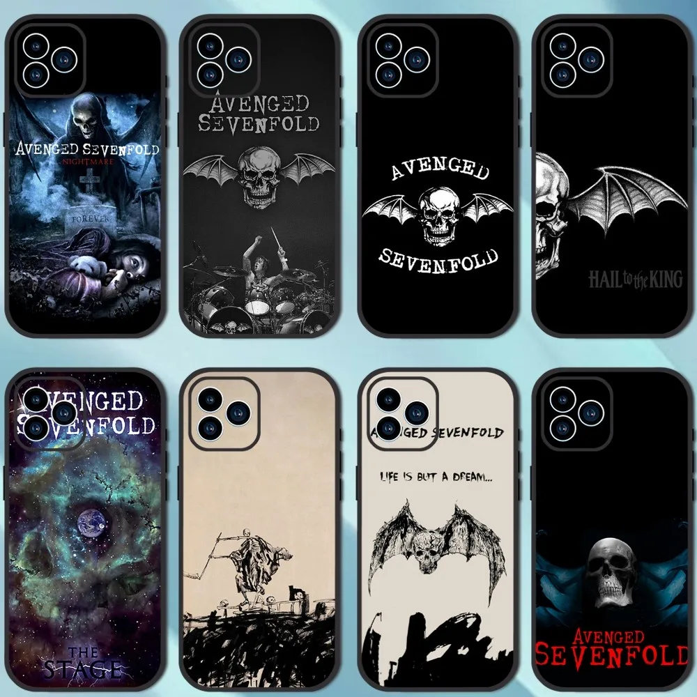 Band A-Avenged S-Sevenfold Phone Case For iPhone 13 12 11 14 15 Pro XS Max XR X 8 7 6S 6 Plus SE 2020 Soft Back case