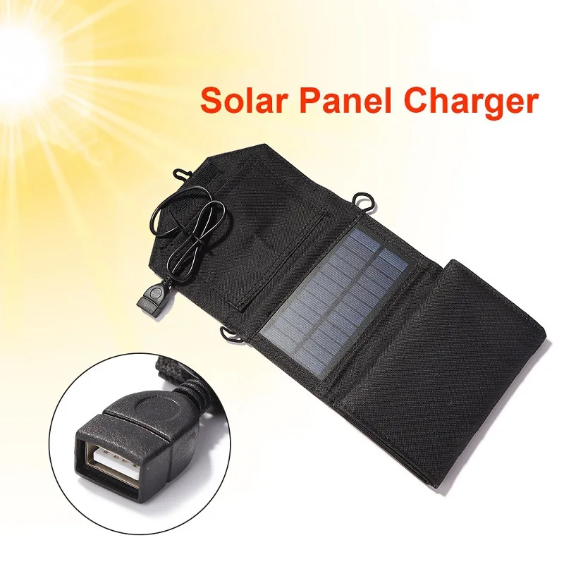 

50W Foldable Solar Cells Charger Outdoor 5V USB Output Devices Portable Folding Waterproof Solar Panels Kit for Phone Charging