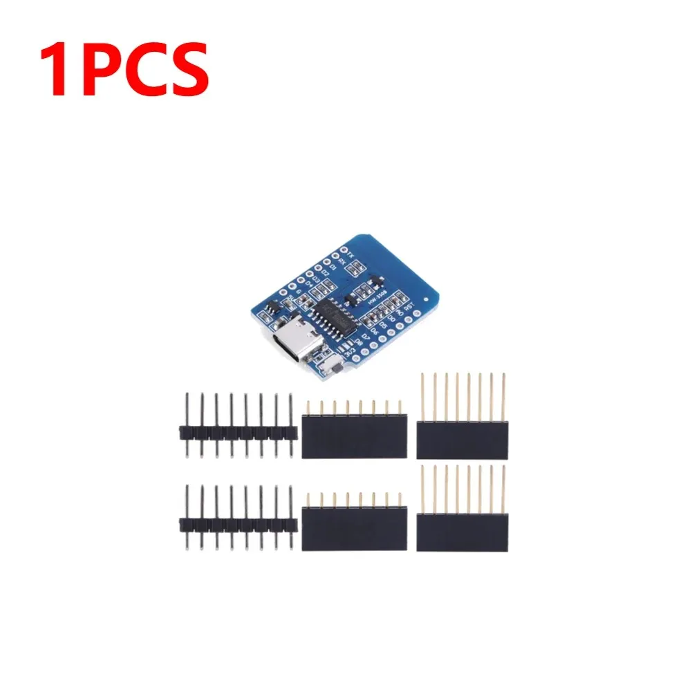 1-10 stks ESP8266 D1 Mini WIFI Development Board ESP-12F Wemos D1 Mini Nodemcu Lua Iot Board 3.3 V Met Pins TYPE-C/Micro USB XCW