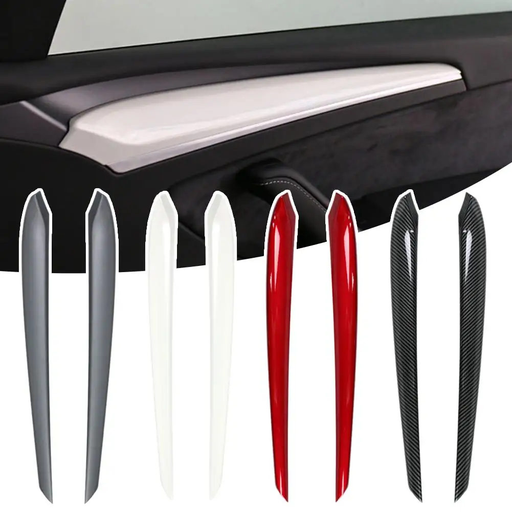 

Для Tesla Model Y 2021-2024 2019-2023 ABS комплект накладки на переднюю боковую дверь из АБС-пластика, аксессуары для интерьера, накладка K3J7