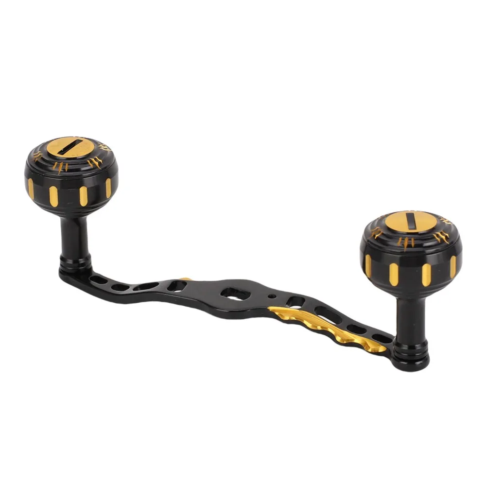 Ball Knob Grip Fishing Reel Handle Double Rocker 129mm Length Baitcasting Reel Handle Aluminum Alloy Reel Handle Grip