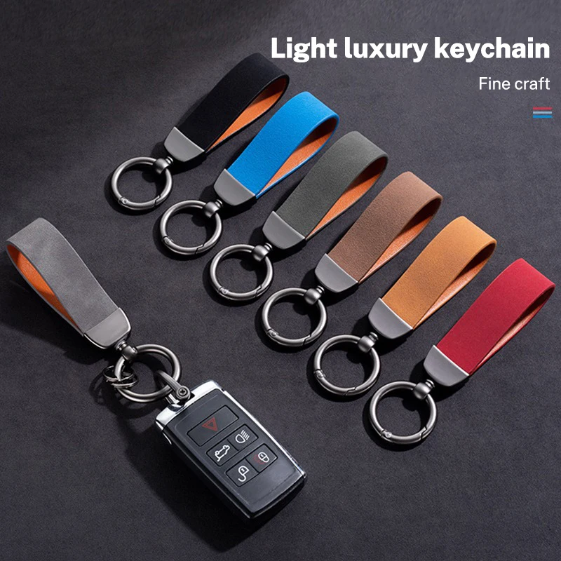 Suede Car Keychain Pendant Keyring Gift For Volvo R Design RDesign XC90 XC60 S60 V40 XC40 V60 V50 S40 C30 C70 C40 S70 S90 S80 T4
