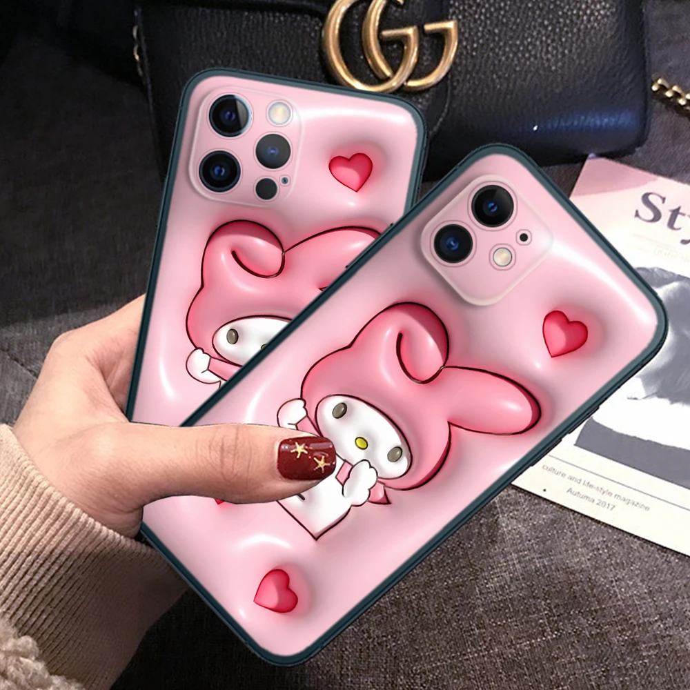 เคสนิ่มลายการ์ตูน S1 3D สำหรับ iPhone 15 14 PLUS 13 12 11 x XS XR Pro Mini 8 7 plus