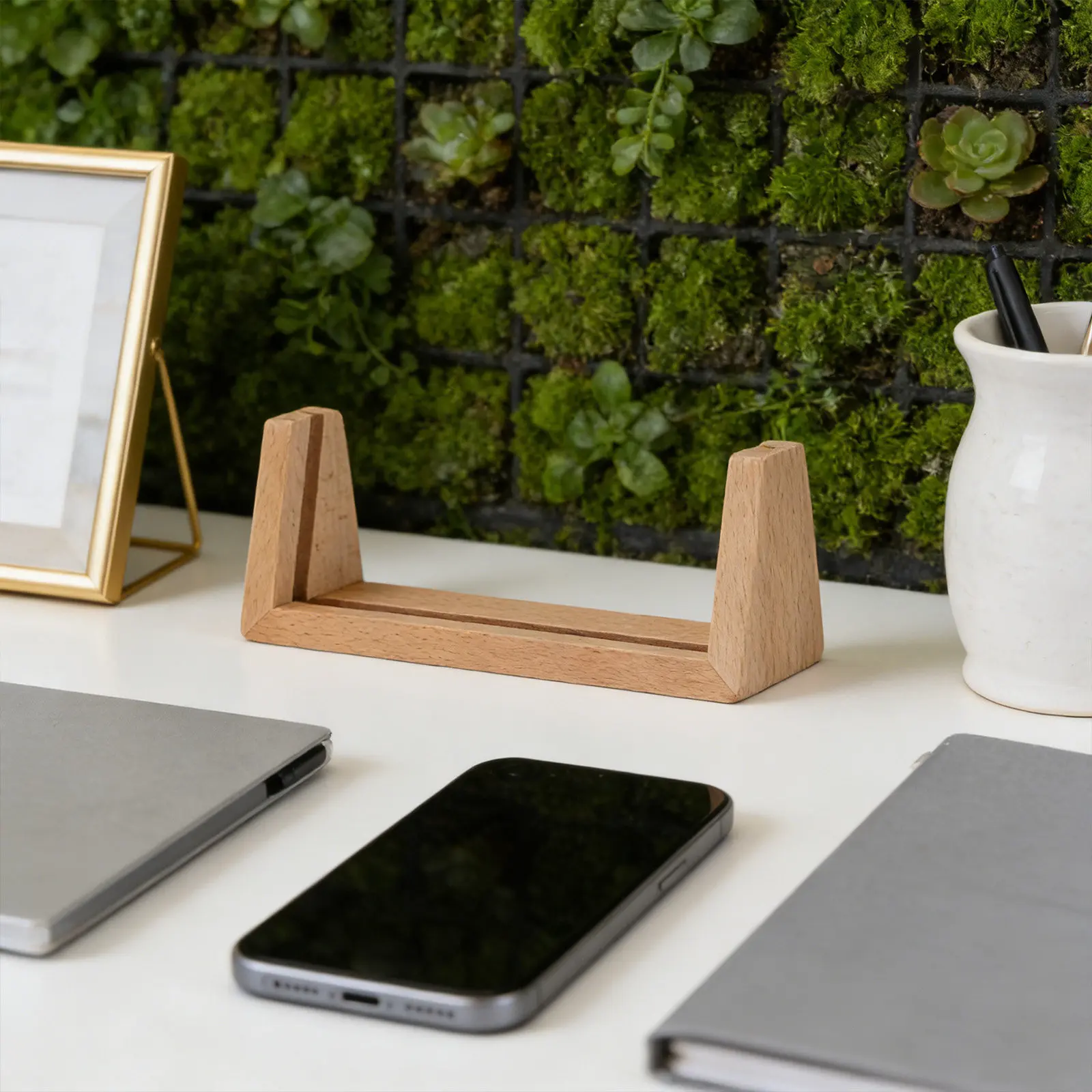 1 Piece Solid Wood Calendar Stand Holder Desk Organizer for Daily Planner Display Vintage Style Home Office Decor Shelf