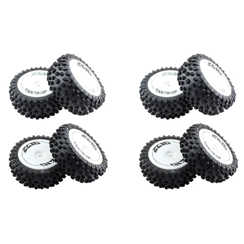 

AS96-8Pcs Front And Rear Tire Wheel Tyre For Wltoys 144001 144010 124007 124016 124017 124018 124019 1/12 1/14 RC Car Parts