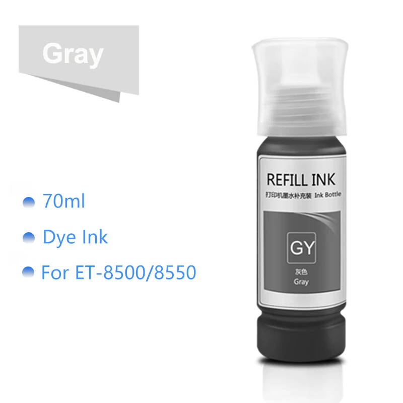 T552 T114 Refill Ink For Epson Eco-Tank ET-8500 ET-8550 Photo Inkjet Printer (5 Color and 6 Color is Available)