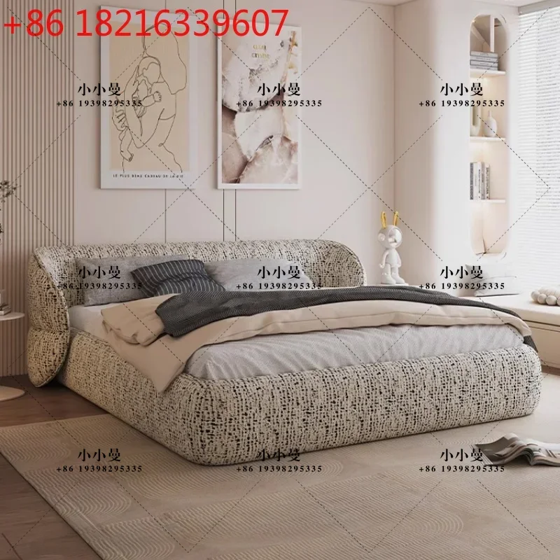 YAO Frame Simple European Bed Aesthetics Double Create Apartment Confortable Bed Master Bedroom Designer Cama De Casal Furniture