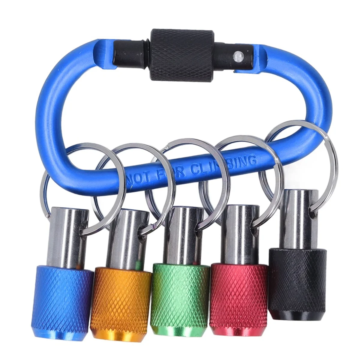 Новый держатель бит 1/4, устойчивый к окислению, хорошая совместимость, магнитный держатель розетки, металлический карабин, портативное покрытие, синий