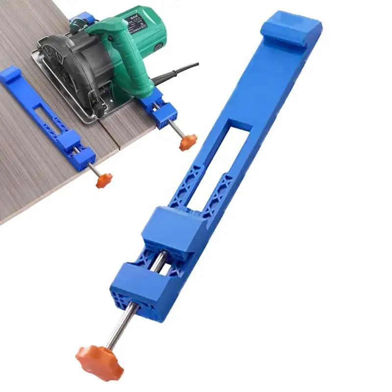 Linear motion guide rail for circular saw, adjustable base guide rail with clamp, compatible with 3-1/2 to 7-inch circular saw