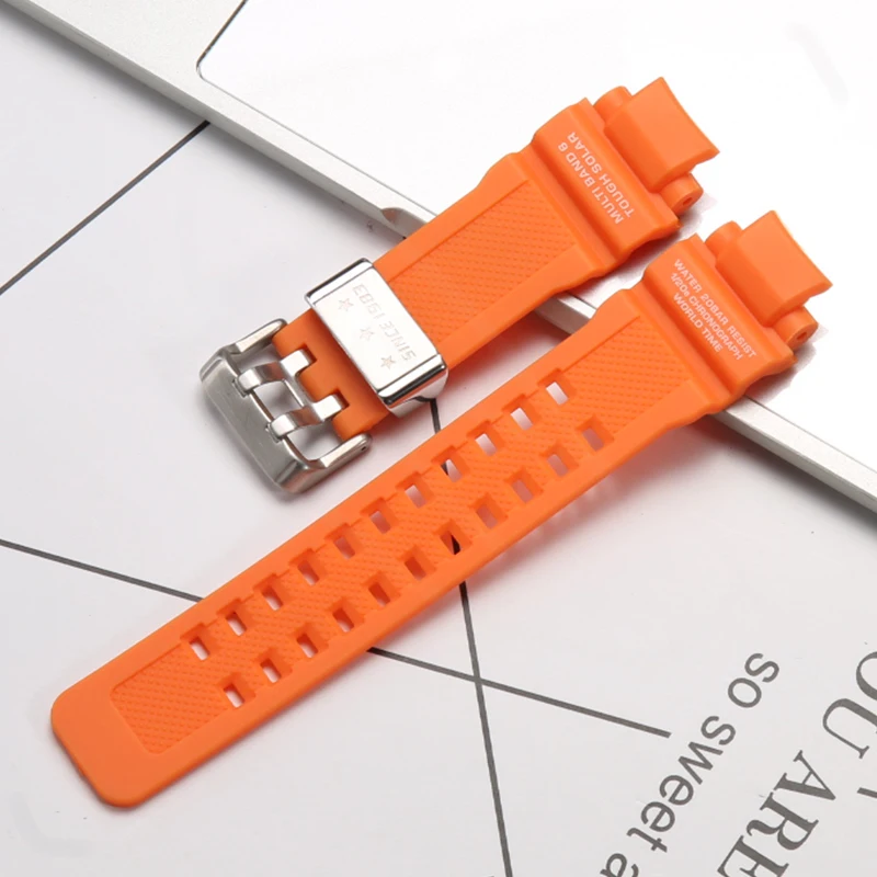 Watch Accessories For Casio GA1000 1100 GW-A1000 1100 GW4000 Resin Strap Men\'s Waterproof Sports Silicone Watchband