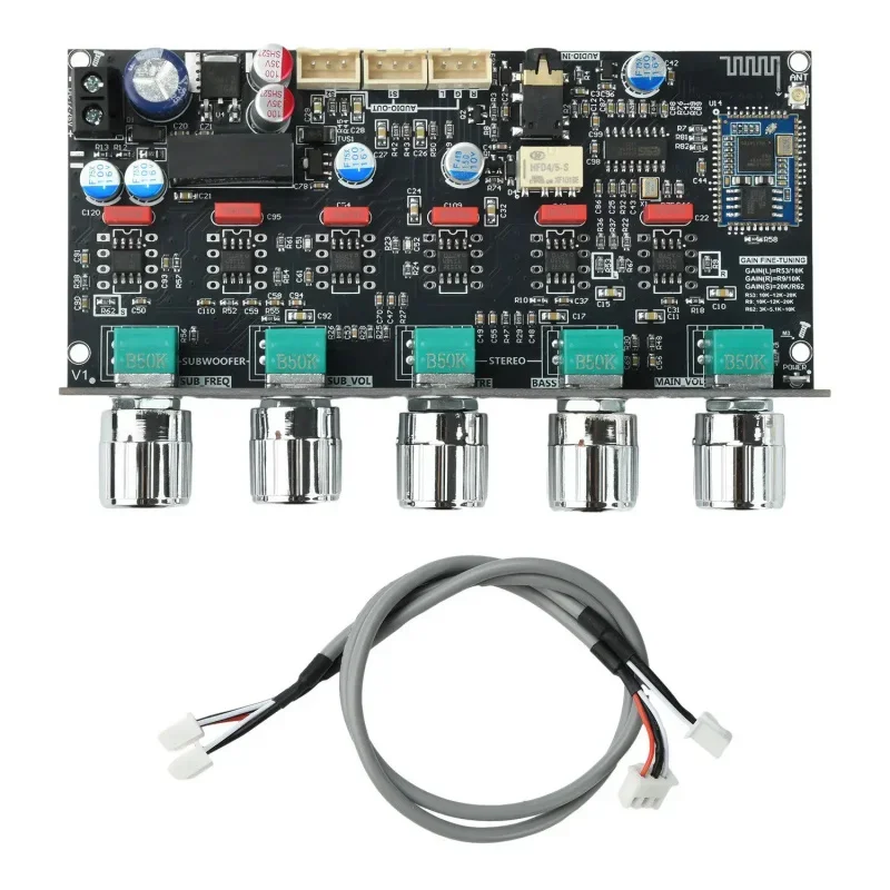AvaCoreZK-PRO2 HIFI Preamplifier Tone Board 2.1 Channel Bluetooth DAC QCC3034 ES9023 Audio Preamp Module