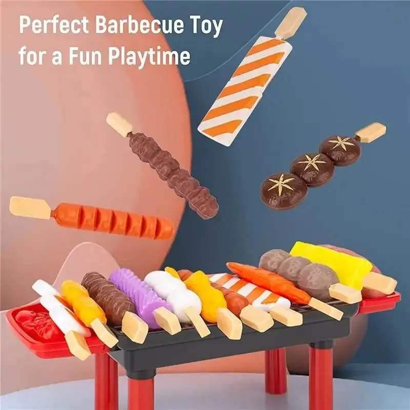 1 ensemble de simulation de nourriture Cosplay, cadeau éducatif pour bébé, jouets de cuisine pour enfants, ustensiles de cuisine pour barbecue, jouets de cuisine