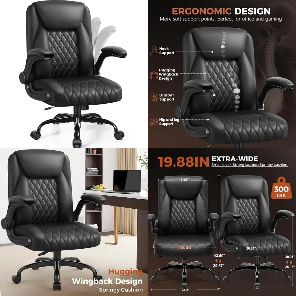 

Ergonomic Mid-Back Office Chair with Comfortable Back Support for Computer and Gaming Use