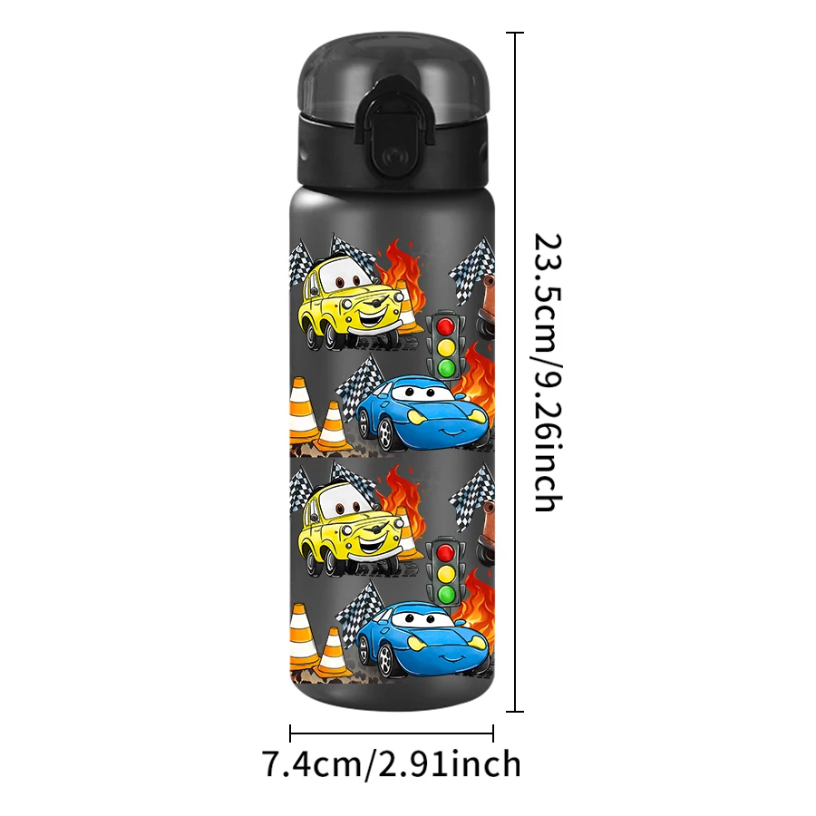 قطعة واحدة من زجاجة مياه بلاستيكية بنمط Lightning McQueen سعة 26 أونصة، كوب ماء رياضي خارجي هدية عيد ميلاد/عودة للوطن