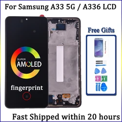 6.4'' OLED Display For Samsung A33 5G LCD A336 Touch Screen Digitizer Assembly For Samsung A33 5G  A336B LCD Display