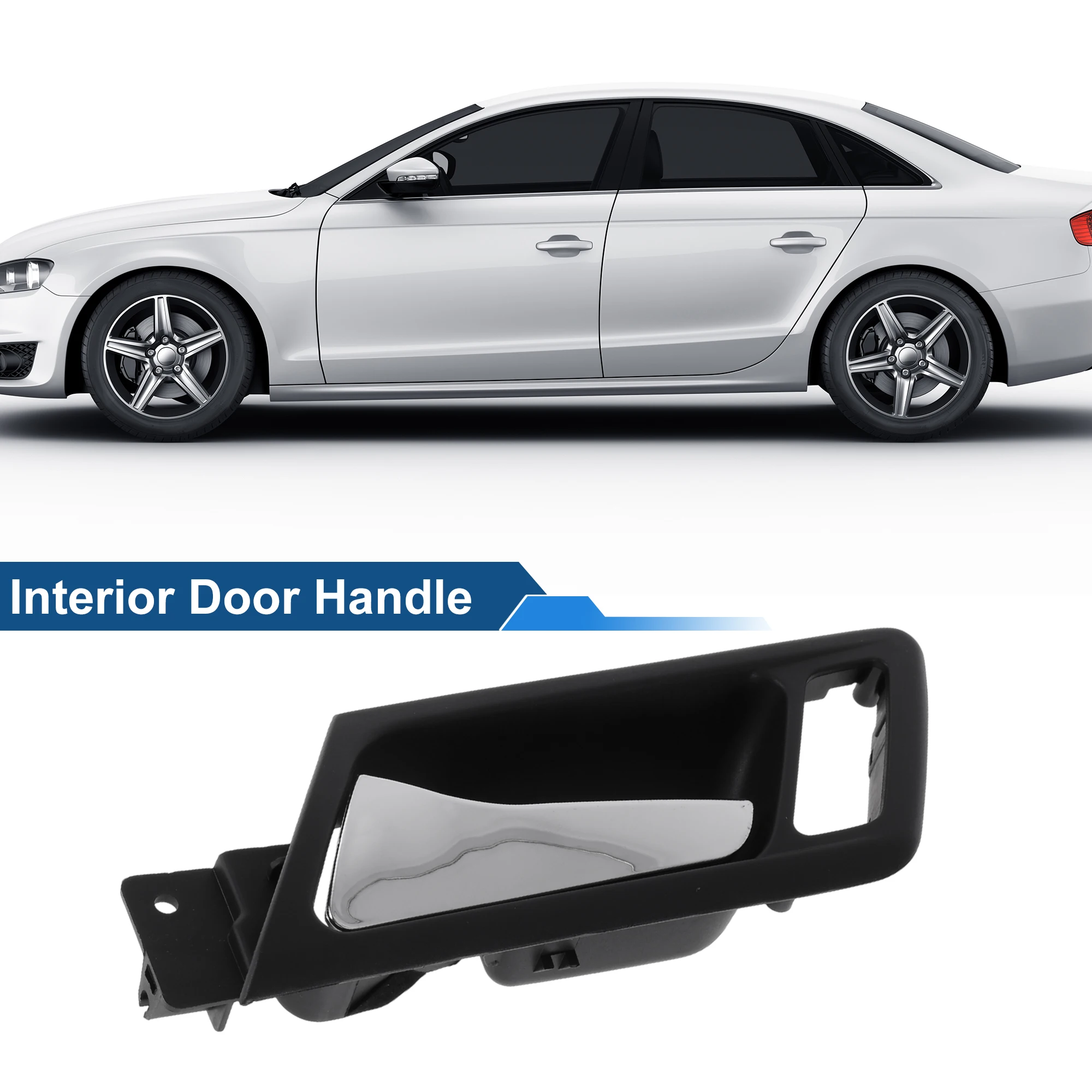 

UXCELL задняя левая ручка внутренней двери пассажира для VW Bora 2008-2012, черный хром