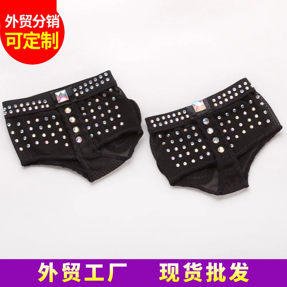 Belly Dancing Foot thong Inlaid rhinestone Heel Protector Professional Ballet Dance Socks 1 Pair Toe Pad Belly Dance Accessories