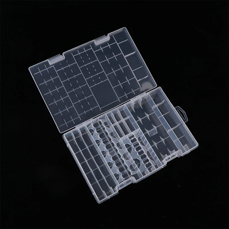 Hard Plastic Anti Impact Wear Resistant Storage Box Battery Case Practical Organizer Clear Inner Compartment Holder