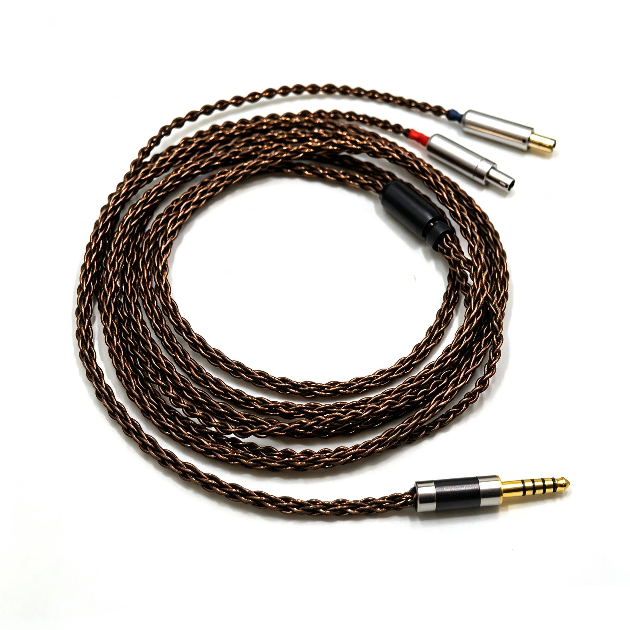 8 Cores Brown Copper OFC Balanced Earphone Cable ForSennheiser HD800 HD800s HD820s HD820 Dharma D1000