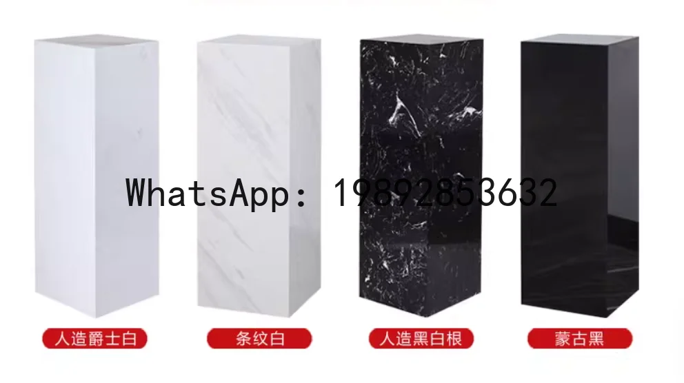 

marble base sculpture display stand black ornament antique stone pillar decoration