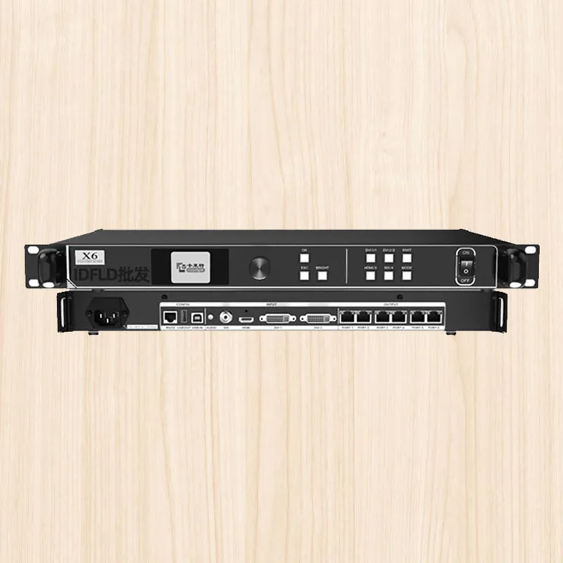 Colorlight X6-Videoprozessor, LED-Anzeige, vollfarbige Bühnenwerbung, großer Bildschirm, Master-Unterstützung, drei Bildschirme