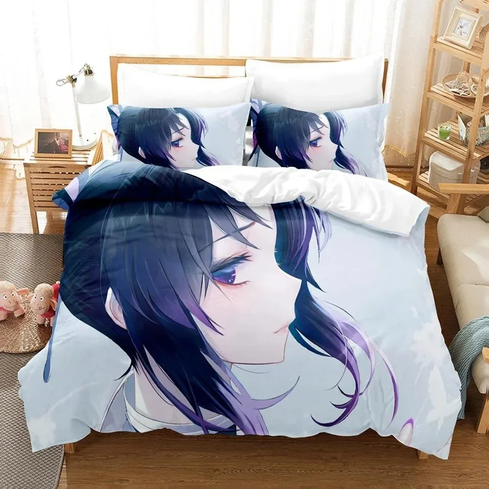 3D Printed Anime Bed Sheet Demon Slayer Bedding Set Single Twin Full Queen King Size Bed Set Adult Kid Bedroom Duvet cover Sets