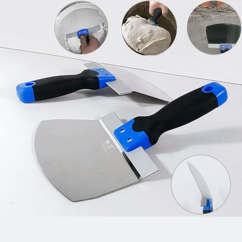 

Grade DIY Stainless Steel Putty Joint Knife 6/7inch Soft Grip Handle with Cornered Trowels Feature