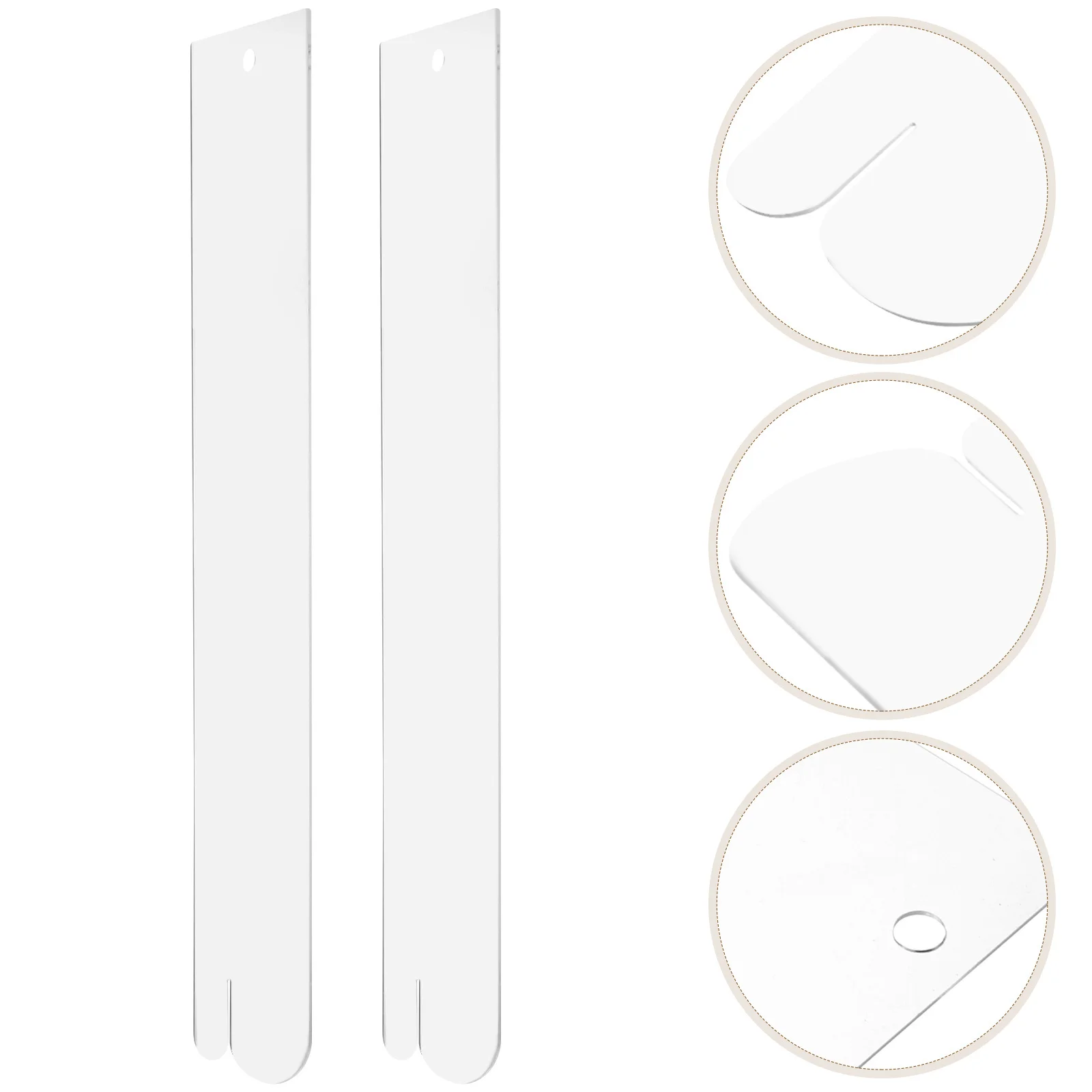 

2Pcs Sock Hanging Prop Acrylic Hanger Multi Functional Stocking Display Tool Extra Long Sock Hanger Stocking Display Prop