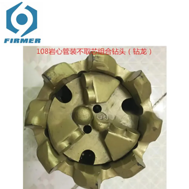 75mm 91mm 108mm Composite Diamond Core Tube-mounted Drill Bit Combination Drilling Bits Polycrystalline PDC Drill Bit