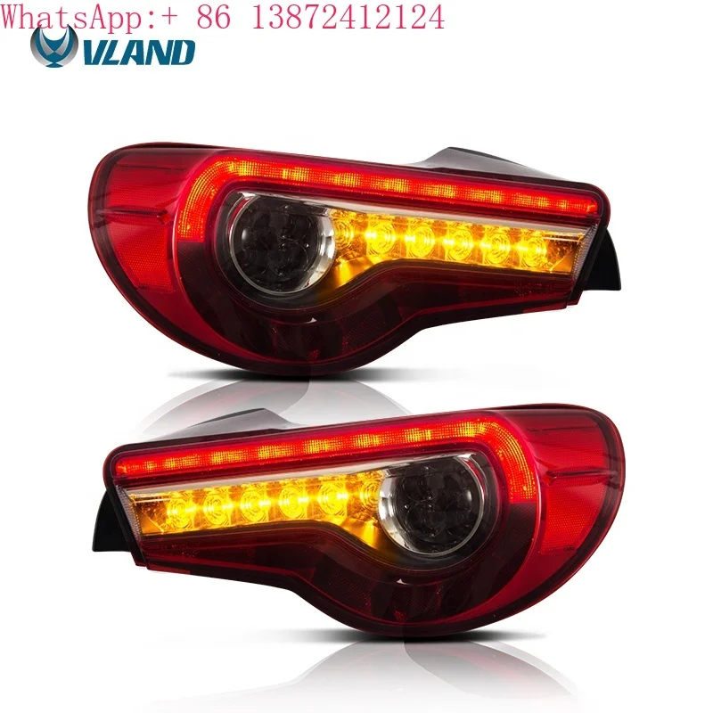 

VLAND Manufacturer Full LED Carlight Wholesales GT86 FT86 Rear Lamp 2012-2016 Taillights Scion FR-S Car Tail Light for toyota 86