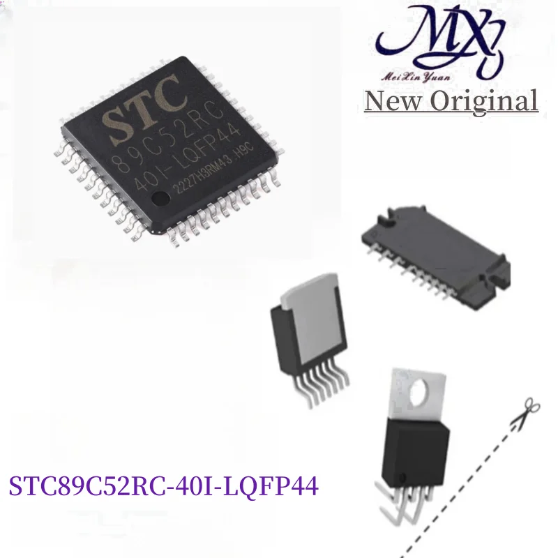 MXY 5Pcs STC89C52RC-40I-LQFP44 89C52RC 40I LQFP44 MCU chip IC new original