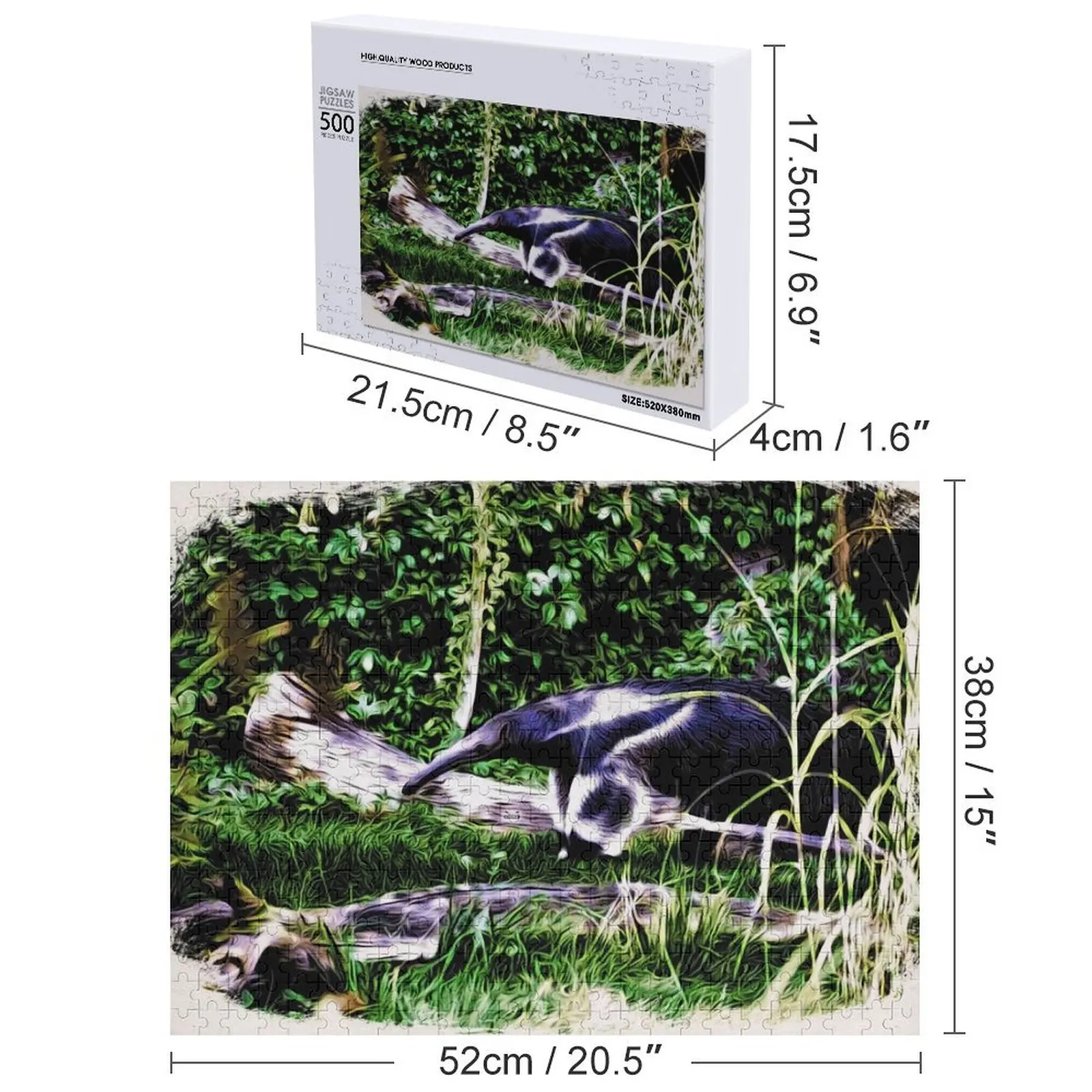 หนังสือเด็กเรื่อง ตัวกินมด / มาเลีย กำลังตามหาปีศาจ - หนังสือเด็ก ปริศนาจิ๊กซอว์ WolfArt รูปสัตว์ไม้ ของขวัญคริสต์มาส ปริศนา