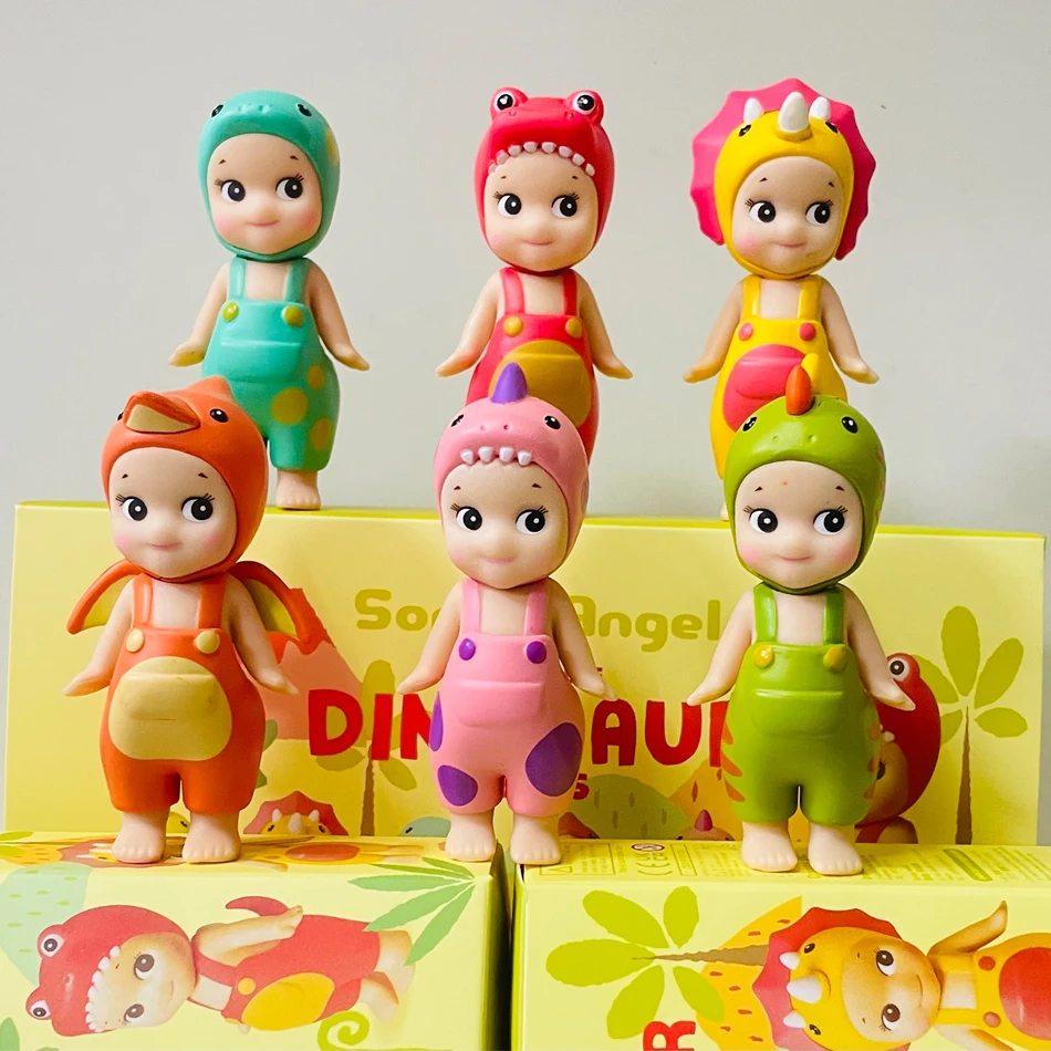 Sonny Angel Blind Box Dinosaur Hippers Series Anime Figures Ornaments Seoul Strawberry Dolls Fans Children Christmas Gifts