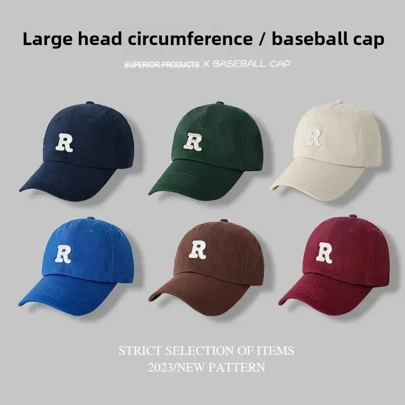 65cm Large Head Circumference Baseball Cap Unisex Sporty Duckbill Cap Fashionable Sun Protection Hat for Men And Women