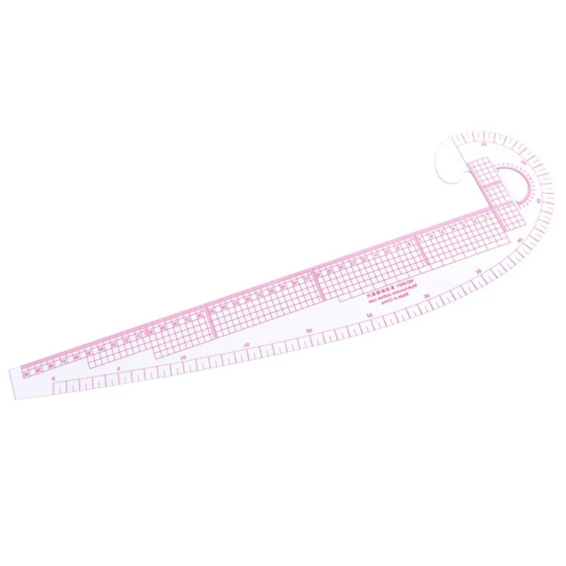 Righello per cucire curva francese multifunzione 6501 in plastica misura righello su misura che fa abbigliamento strumenti per righello piegato a 360 gradi