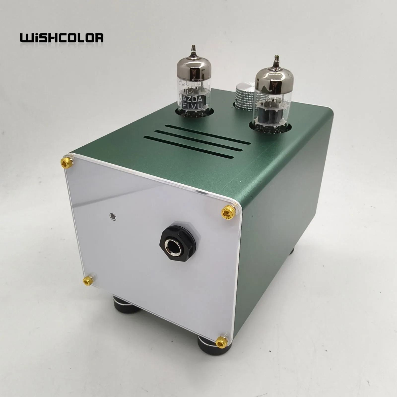 Wishcolor ECC84 Electronic Tube Amplifier LME49600 Driving Output Transistor Headphone Amplifier Support 32-600ohms MC Earphones