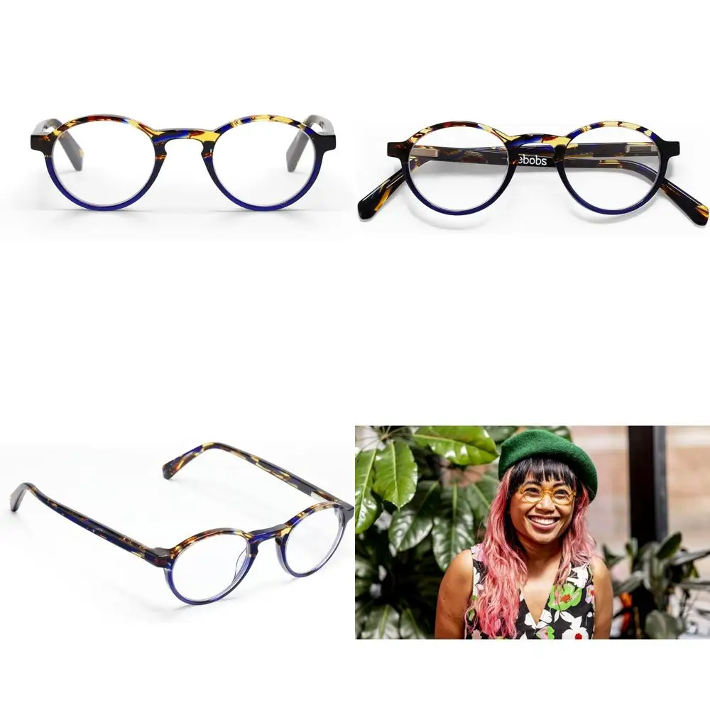 

Premium Round Reading Glasses for Men & Women with Narrow Faces, Suitable for Sizes 0.0x to 4.0x, Ideal for Boardroom and Everyd