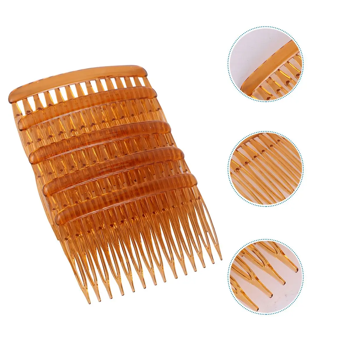 

15Pcs Wave Hair Combs Plastic Side Versatile Wedding Party Accessories Fine Thin Hair Elegant Decorative Fashionable