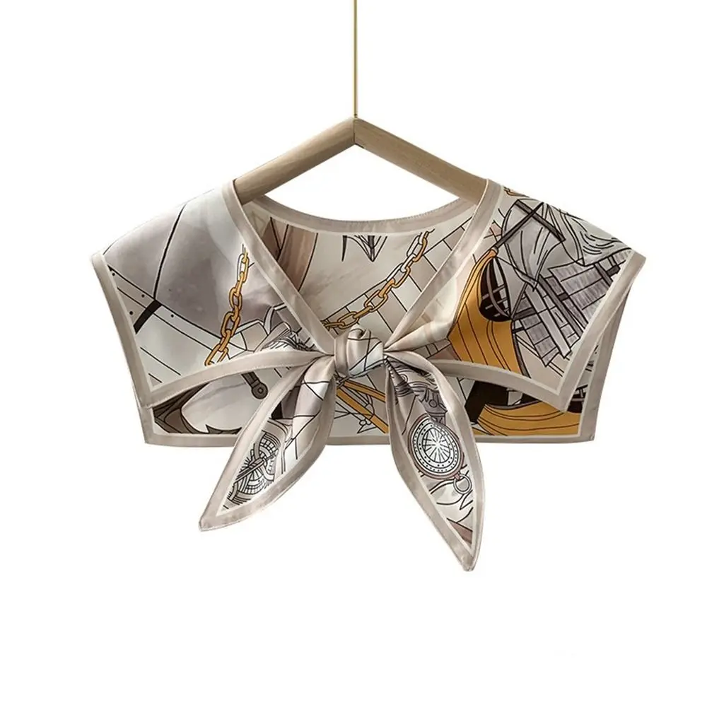 

Fashion Silk Detachable Collar Sunscreen Scarf Decoration False Collar Protect Scarf Summer