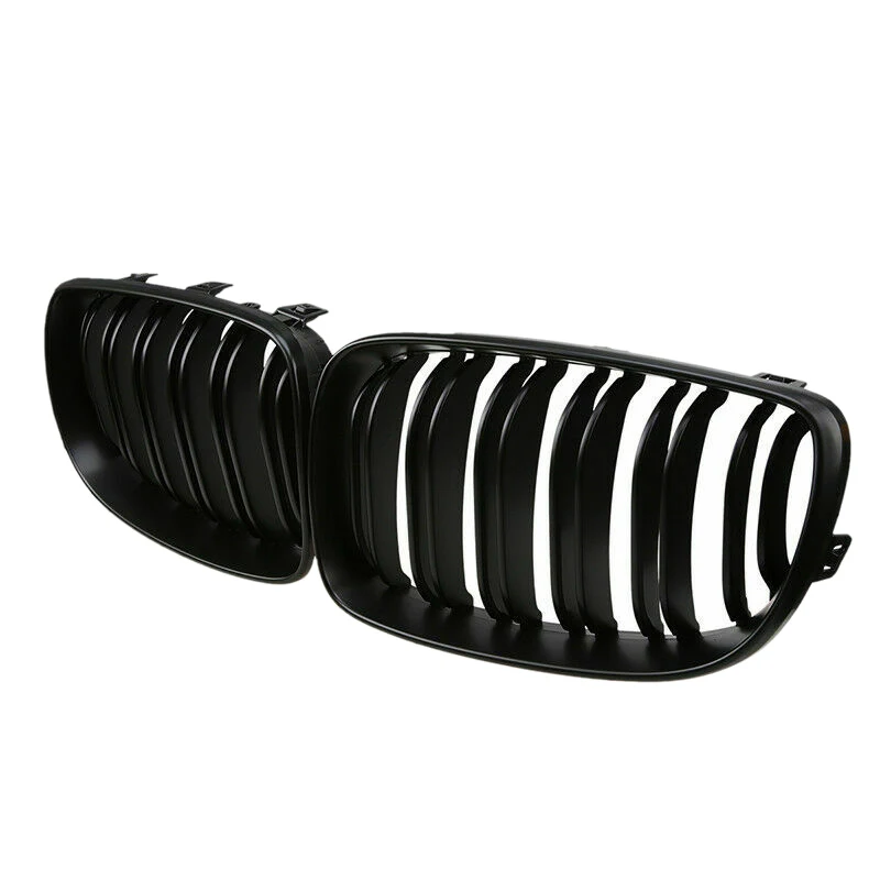 

Dual Slats Front Kidney Sport Grille Grill Replacement For BMW E81 E87 E82 E88 120I 128I 130I 135I Selected 2008-2011 Matte Blac
