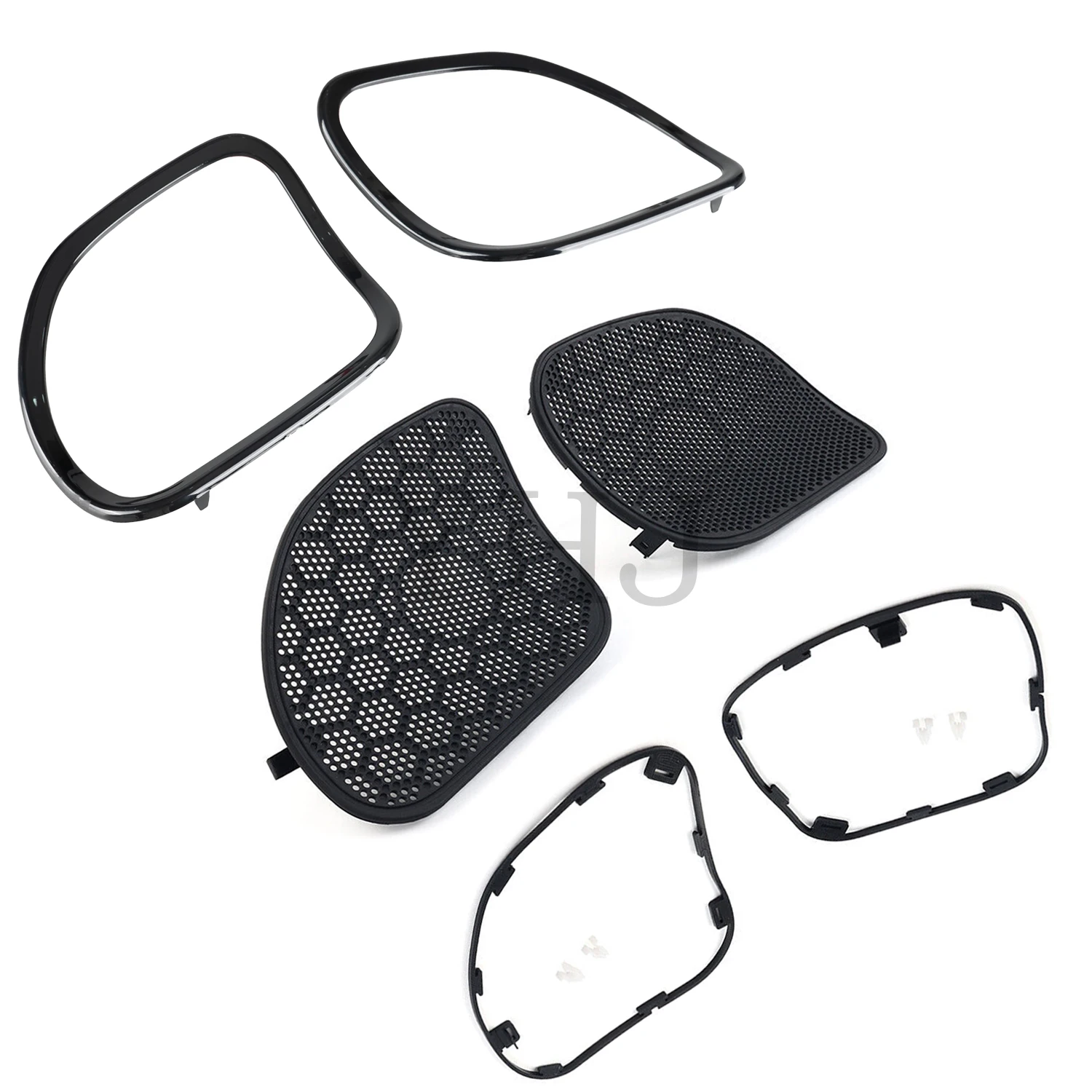 Front Fairing Speaker Mesh Grill Cover Trim For Harley Motorcycle Touring Road Glide Limited FLTRK Special FLTRXS 2015-UP Black