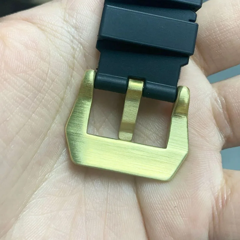 18 20 22 24 26mm Silver Black Watch Clasp Buckle Bronze Brass for Pam Bell Rado Montblanc DIY Replace