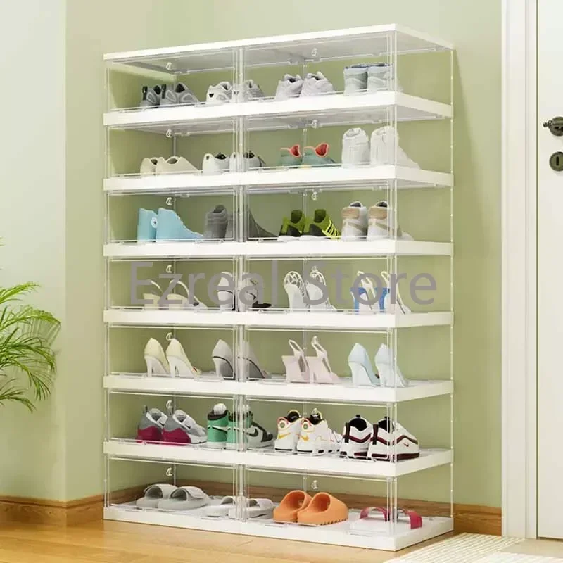 

Multifunctional Entrance Shoe Cabinets Storage Cheap Closet Door Shoes Organizer Makeup Hallway Gabinete House Furniture T50XG