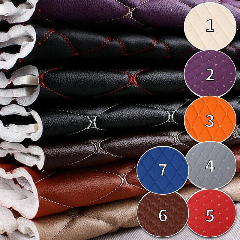 100*155cm Thick Faux Leather Fabric for Upholstery Furniture Car Interior Floor Background Wall Sliding Door Decor Faux Leather