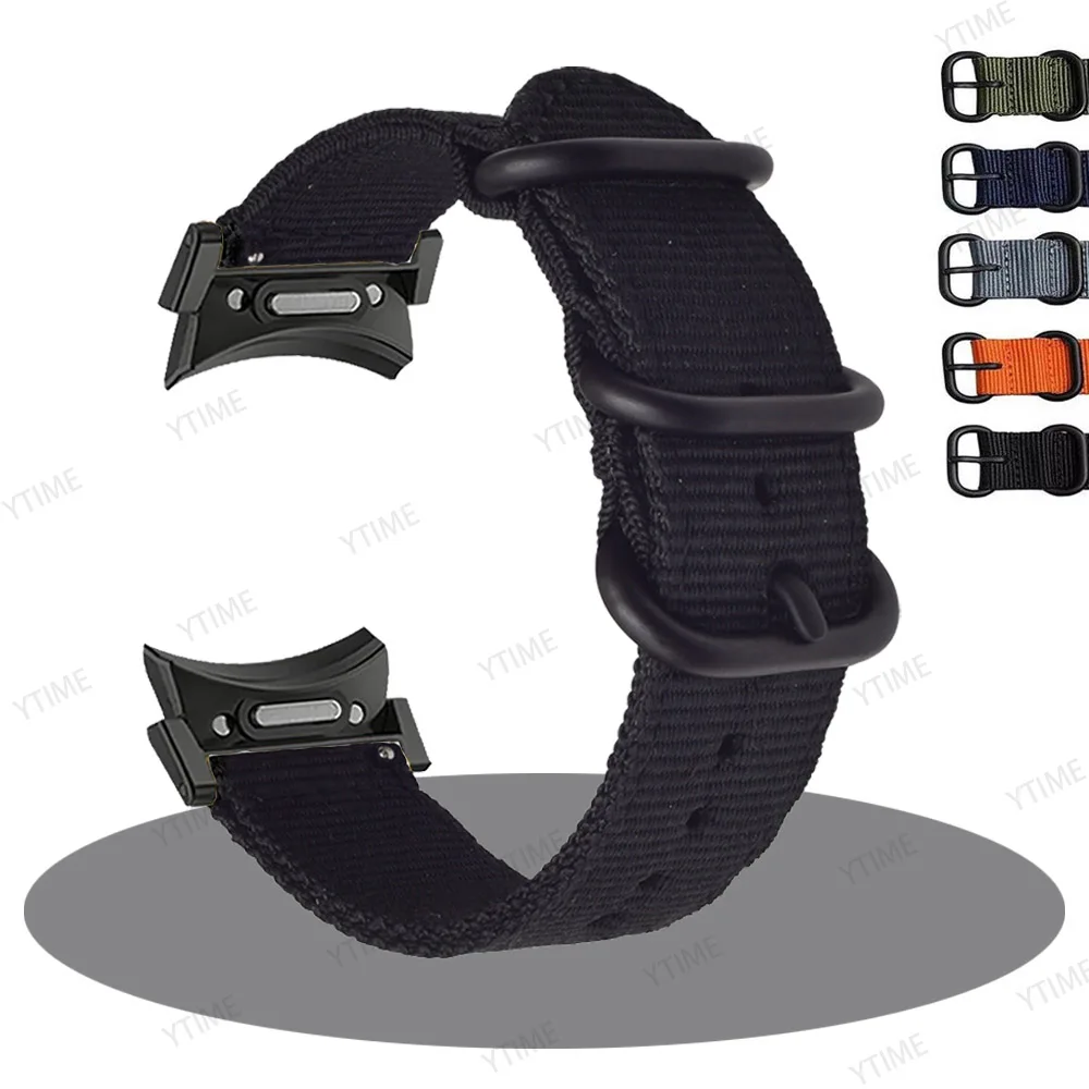 No Gaps Nylon Band for Samsuang Galaxy Watch FE 7 6 5 4 40 44mm Quick fit Strap for Galaxy Watch6 4 classic 43 47mm Watchband