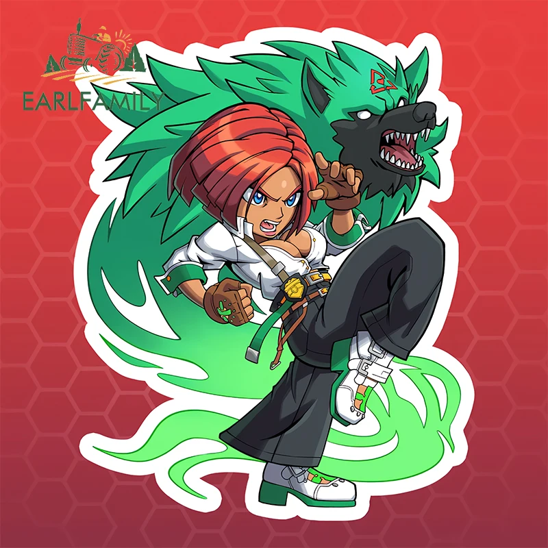 

EARLFAMILY Giovanna Guilty Gear Strive Fighter Car Stickers Monster JDM Game Funny Car Accessories Waterproof Vinyl Graphics