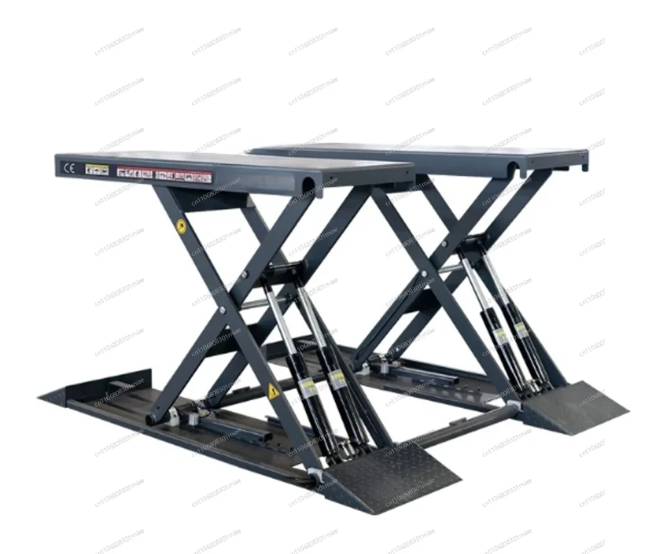 Car lift four-cylinder 1.4 meters installation-free ultra-thin mobile maintenance small scissor household auto repair elevator