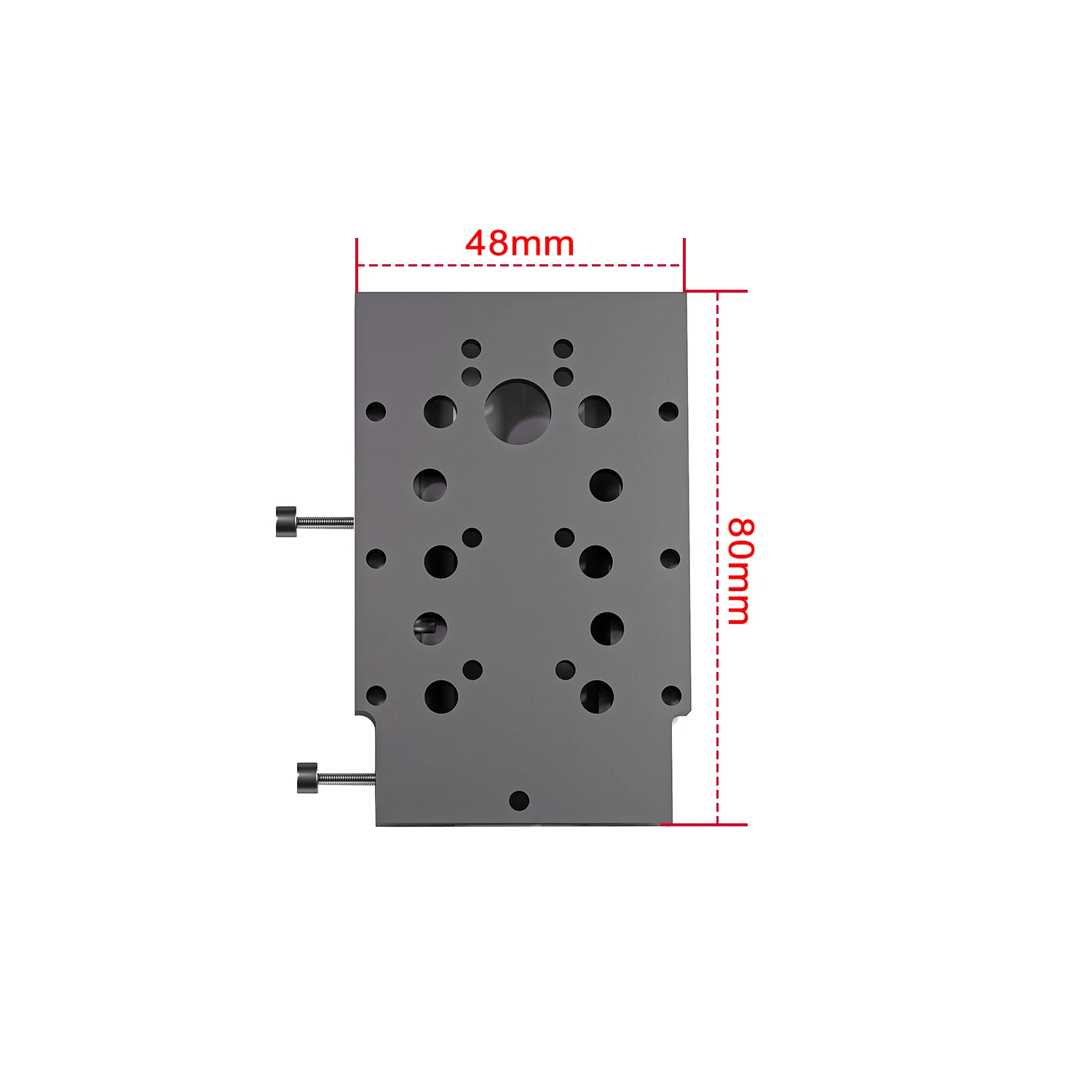 ZBAITU-Plaque Coulissante Laser Tech, Mise au Point Technologie Laser, macro Métalliques, Support de Montage, Vis Réglable, Tête Laser, Axe Z, Voie